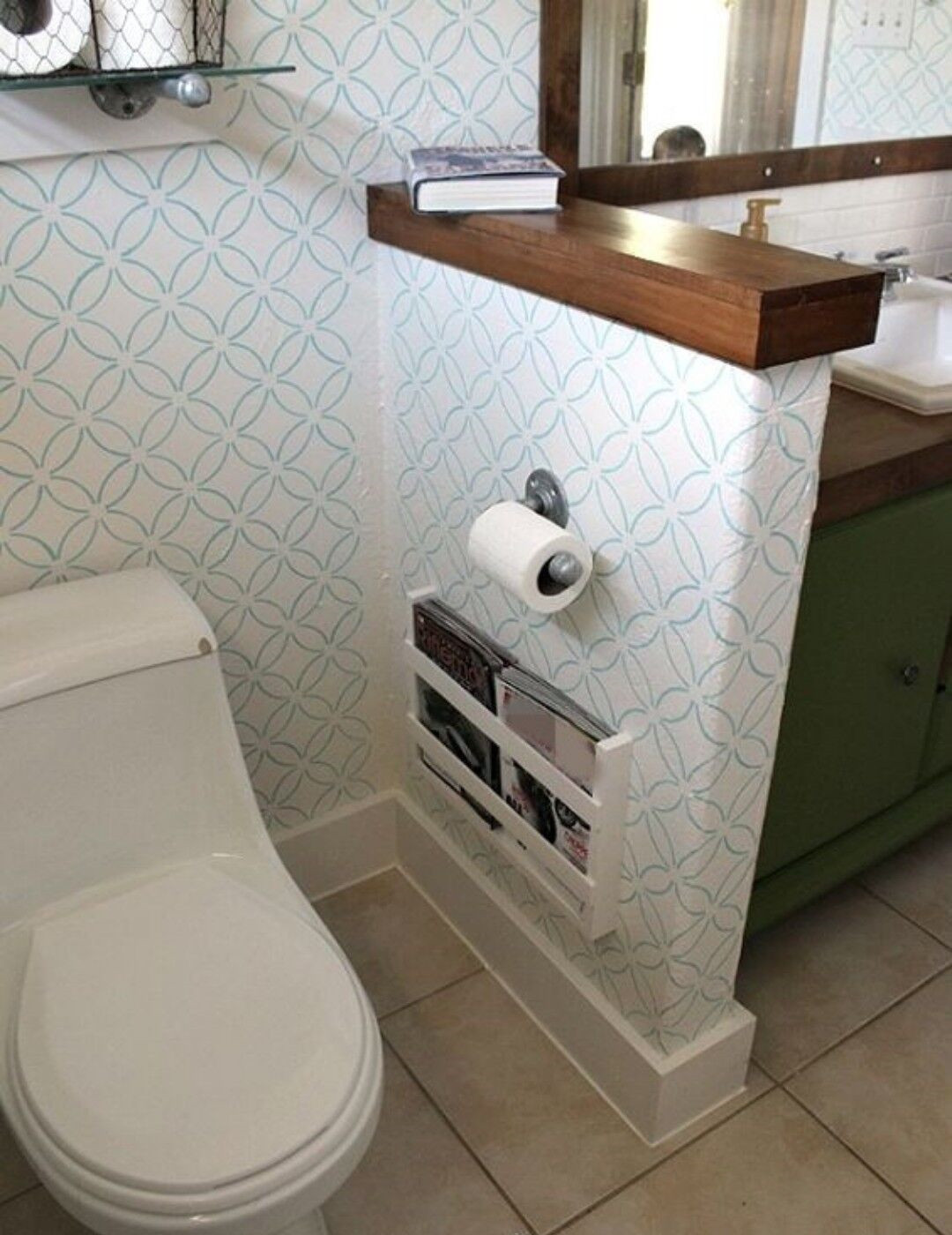 |马桶边砌上一堵矮墙，没成想好处这么多，果断做了！