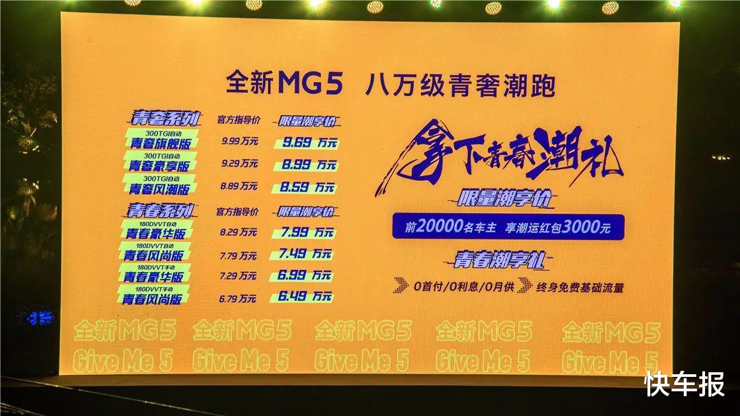 一切圍繞一個“潮”字，全新MG5賣6.79-9.99萬元-圖2