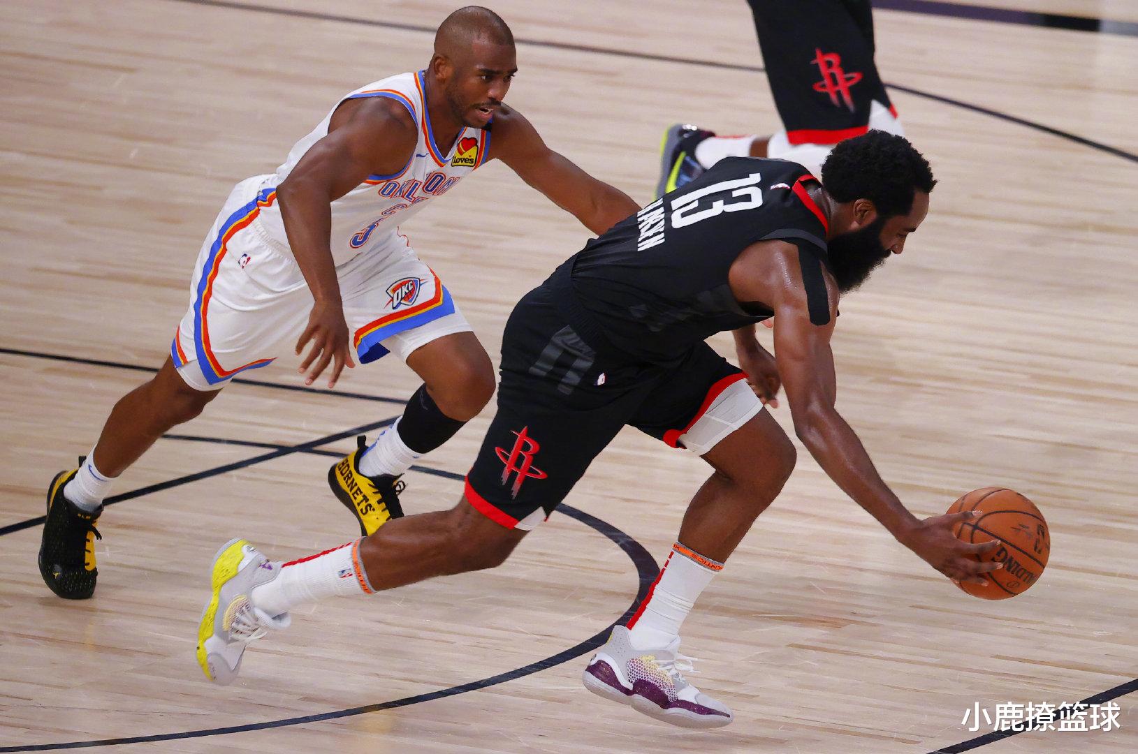 火箭队|77+20+13三分！火箭5小锤爆保罗，哈登12中2疯狂打铁，威少大爆发