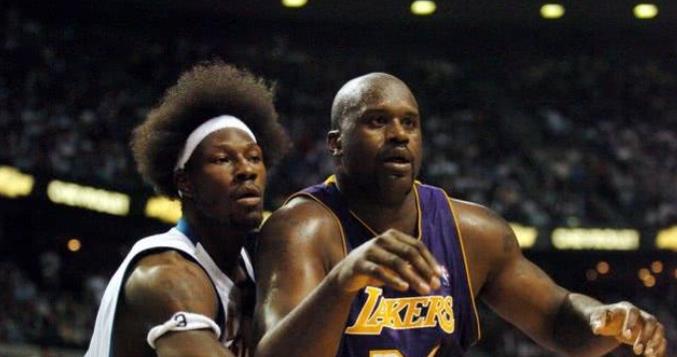 本·华莱士▲总决赛能硬抗奥尼尔科比，如今依然身材强壮，但胡子却已发白