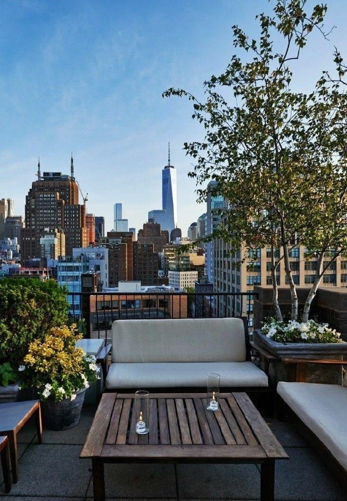 「」13个“露台花园”景观设计,谁说顶楼房不好,送个露台它不香吗?