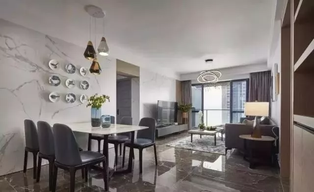 购房置业■以后买房了，就照这样装，客餐厅太上档次，全屋简洁有气质！