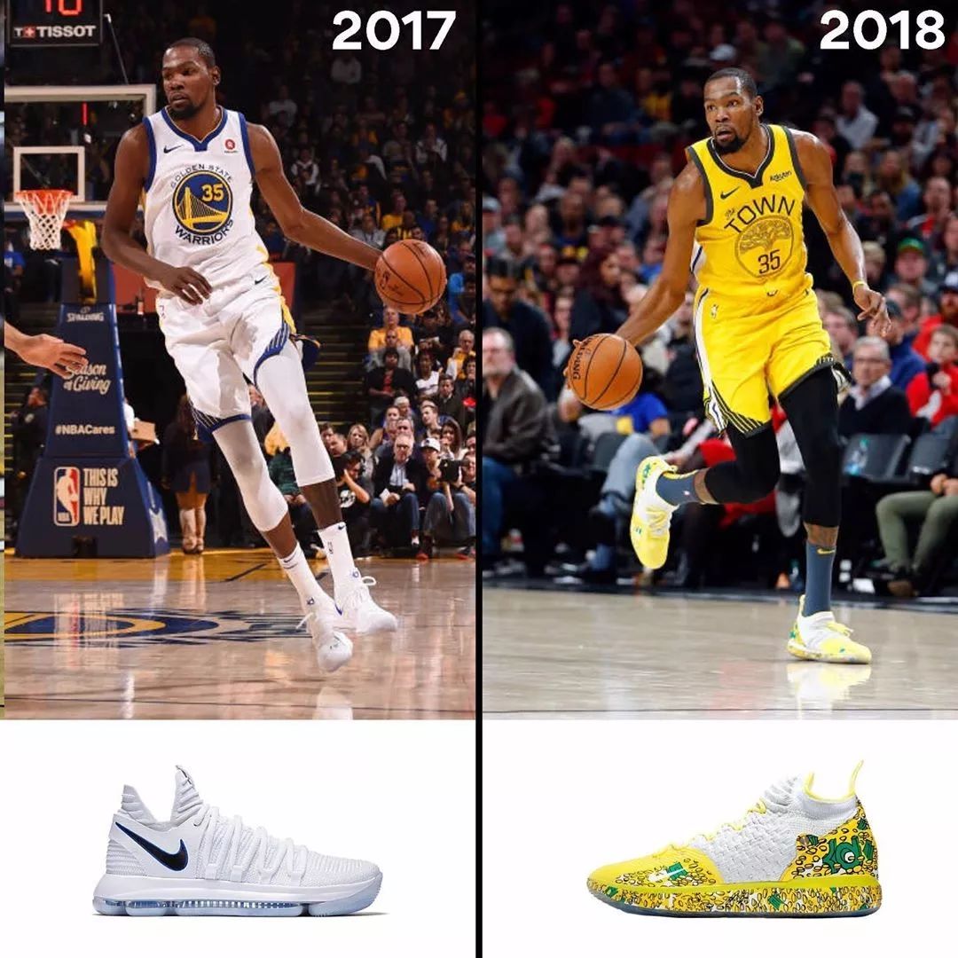 凯文·杜兰特@小时候买不起球鞋，还被迫穿女鞋，打进NBA后要求签名鞋必须便宜