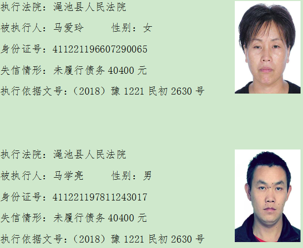 失信被执行人@注意这些人！他们是失信被执行人！