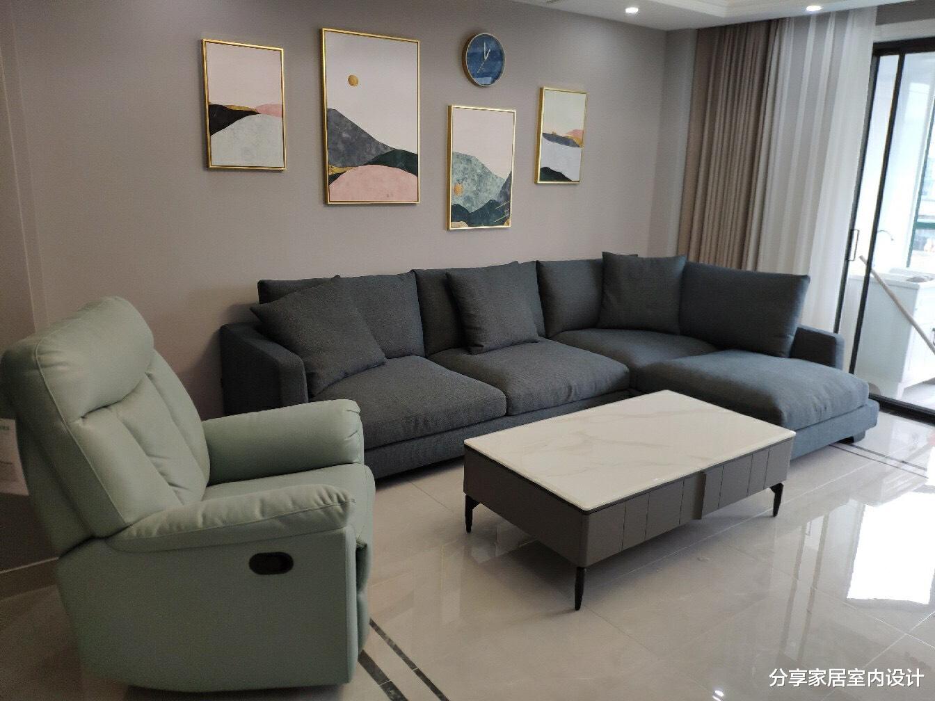 【】辛苦半年的新房，准备入住，效果很喜欢，电视墙特别大气，晒晒