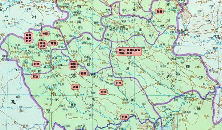 蜀汉|来看看你家乡出了哪些三国人物?三国英雄人物籍贯图(绝对干货)