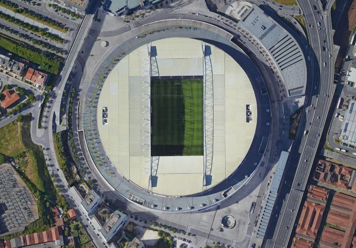 【中超】卫星航拍欧洲足联五星级足球场（一），万达大都会最惊艳，AC米兰主场最怪异