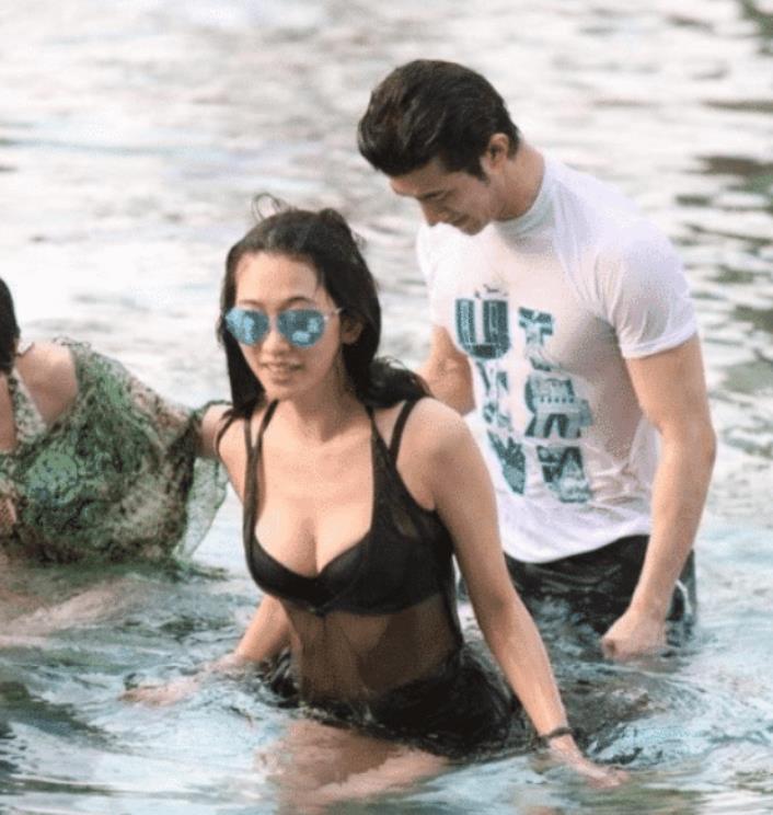 『林志玲』有种“荷尔蒙”叫林志玲夫妇，夫妻两人在海边游泳跑步，谁也不遑多让！