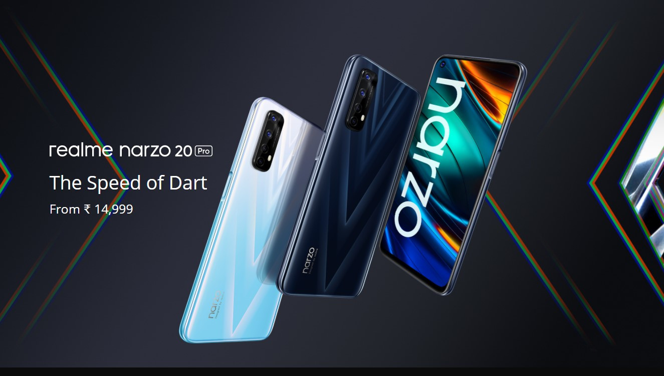 realme|realme narzo 20 Pro印度发布：下放65W闪充