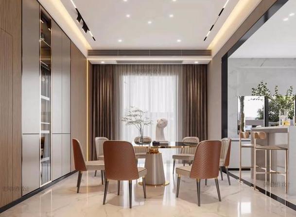 |这18款餐厅装修效果图，在朋友圈火了，很多人家里都这样装！