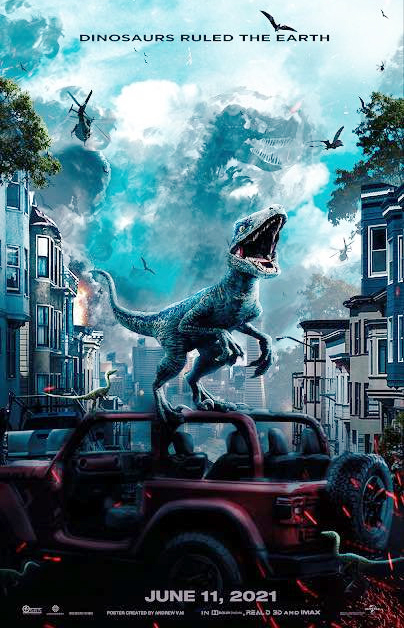 #恐龙#《侏罗纪世界3》战神三角龙上线，双脊龙抢镜，好期待恐龙进城