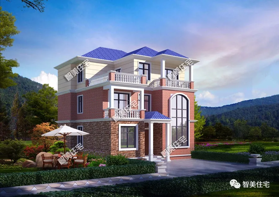 []面宽为11米的两栋三层别墅，建栋好房子，迎接新生活