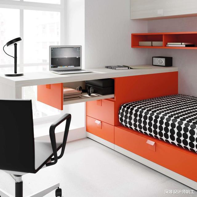 []床外挪20cm不放床头柜，打张窄柜3种用法超省空间，太适合我家了