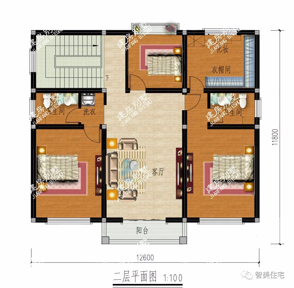 ##两栋宽12-13米的二层别墅，造型方正简约，施工队都夸好