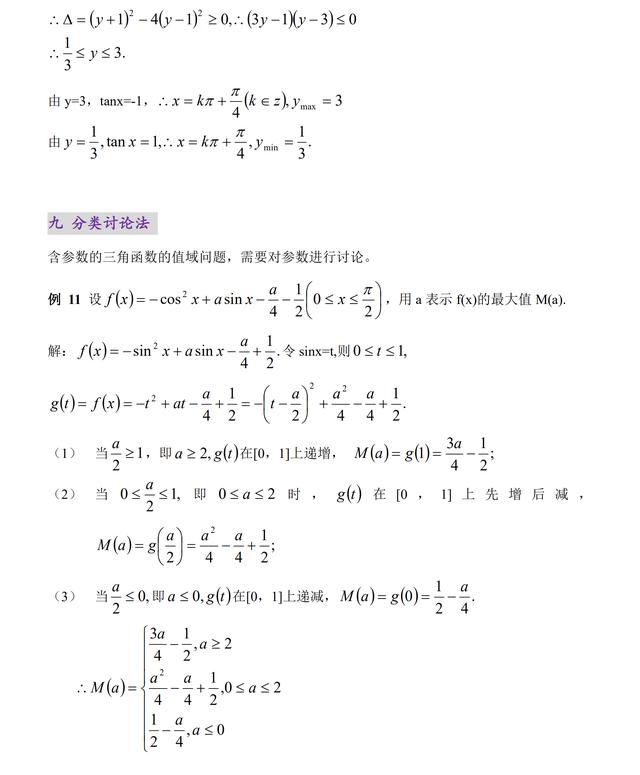 三角函数|三角函数最值问题的几种解法，高考哪种最常见，你知道吗？
