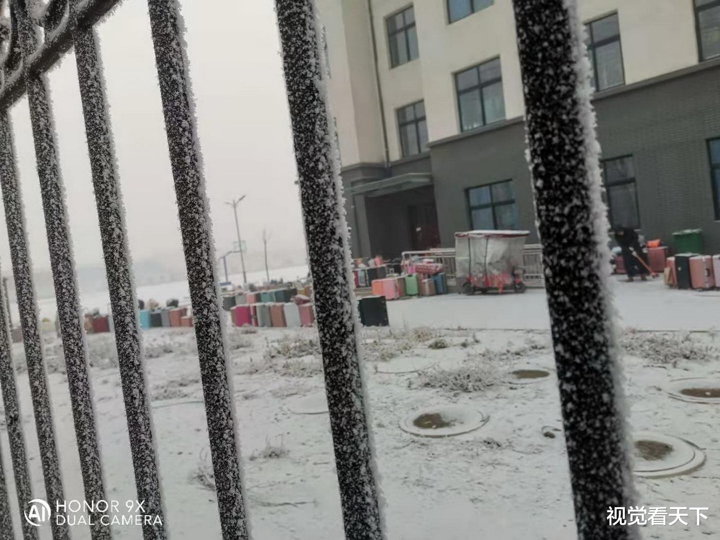 视觉看天下 山东：无棣古城现奇异天象 数九寒天隔道下雪