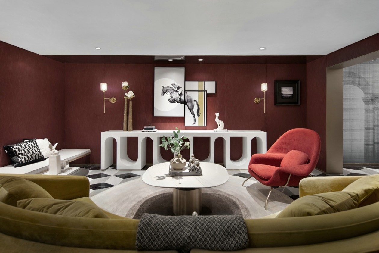 漓江@420㎡兴进漓江壹号样板房，设计有物，豪宅下的一隅静宁！