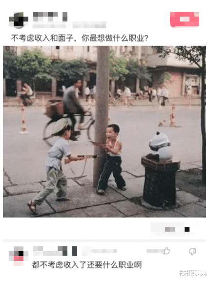 |“如果不用考虑收入和面子”你想做什么职业?