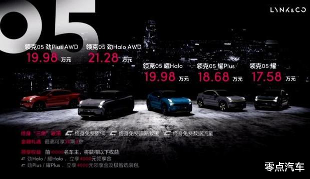 吉利：领克05正式上市，起售价17.58万，吉利版“卡宴”能否再续销量奇迹？