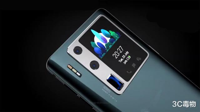 「华为Mate40Pro」华为Mate40Pro概念图：正反双屏后置3摄，看完iPhone12不香了