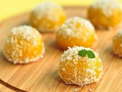 南瓜@你还在甜品店买茶点吗?简单食材自制南瓜丸子,香甜软糯超好吃