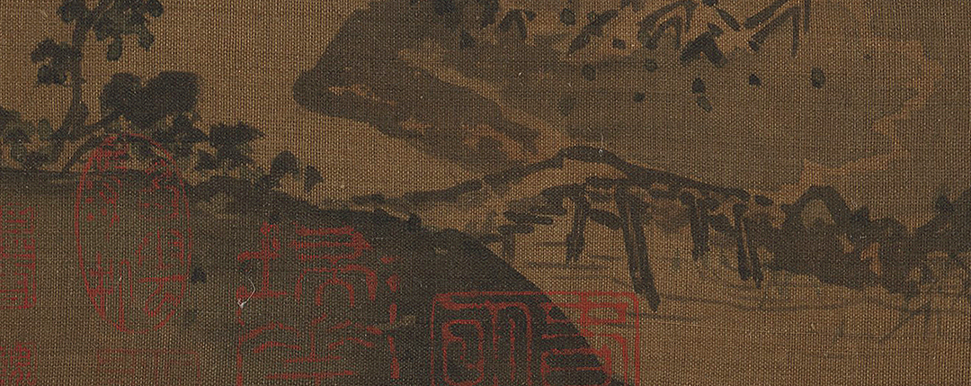 溪口垂钓图@尽情放空自己：《溪口垂钓图》