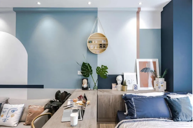 设计师|晒晒35㎡单身公寓，装修的简单又精致，一个人住30年也行