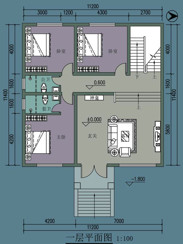 |车子买不起,车库必须有,8套带车库农村自建房图纸分享