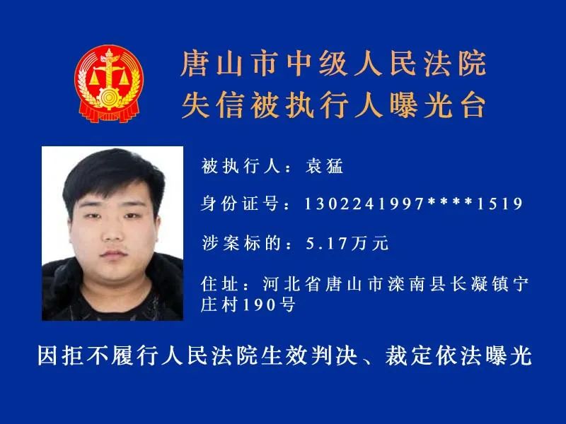 唐山发布|唐山最新实名曝光15人！有你认识的吗？