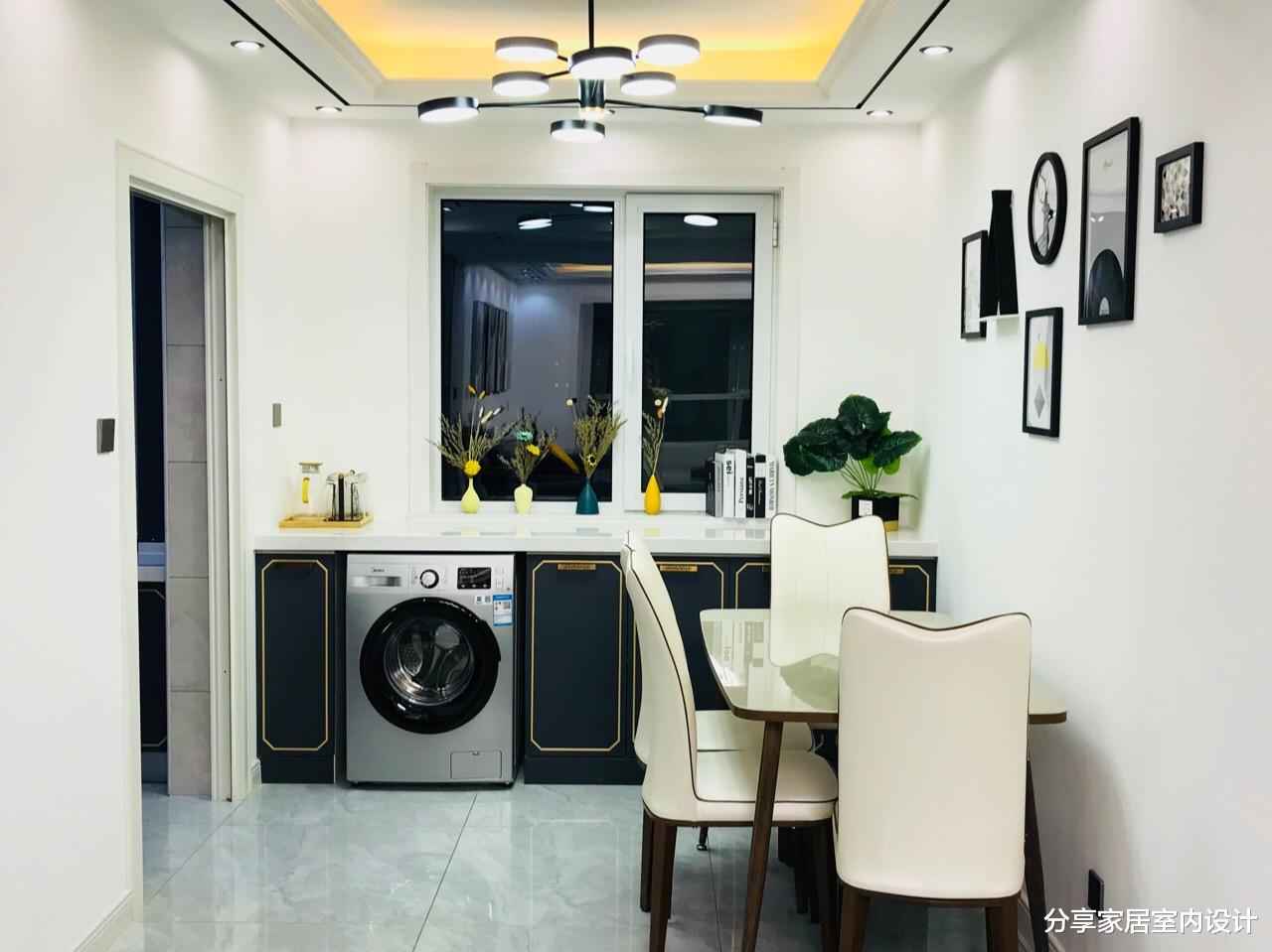 她家婚房终于完工，打扫干净效果真心漂亮，入户鞋柜很喜欢，晒晒