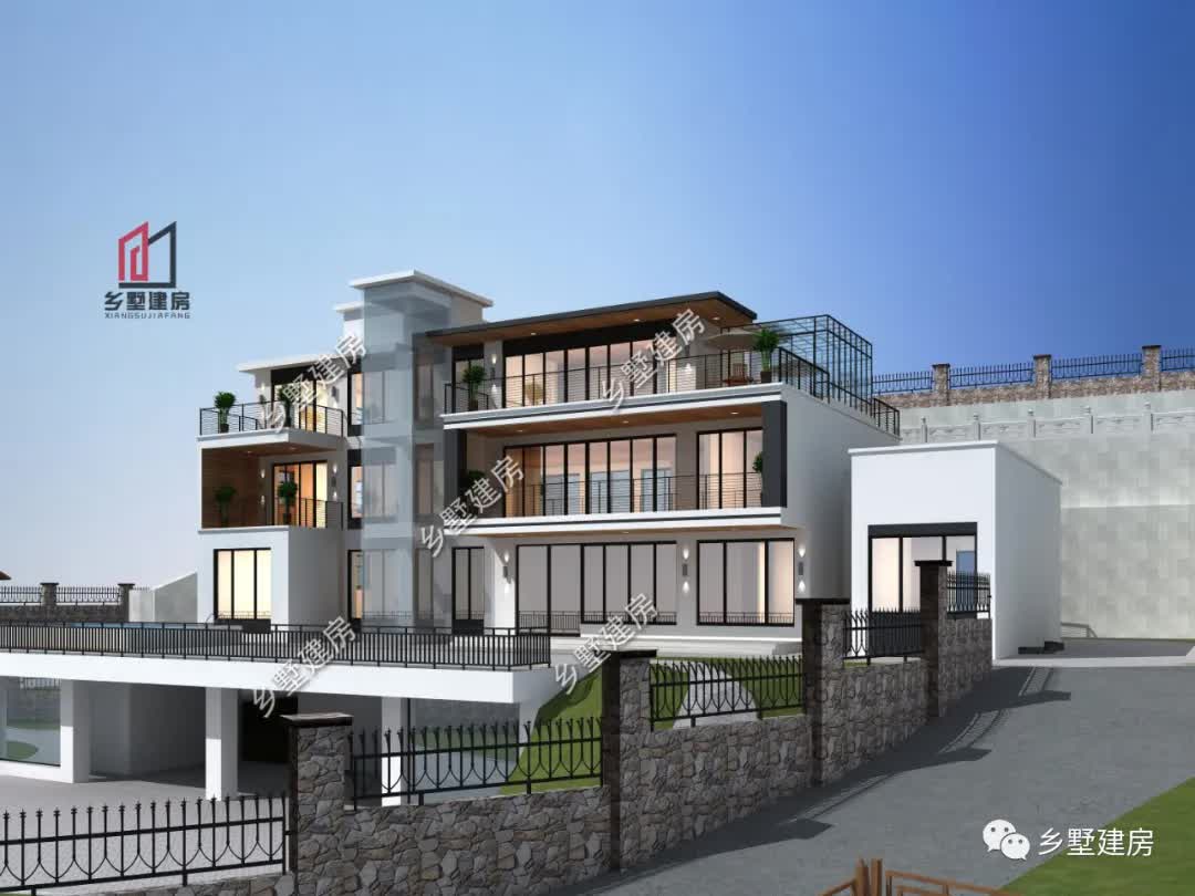|农村建房人士请注意!363平的豪华现代风别墅爆款来袭