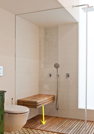 |想要淋浴房洗个舒服澡,淋浴凳少不了,做成落地式还能当置物台用