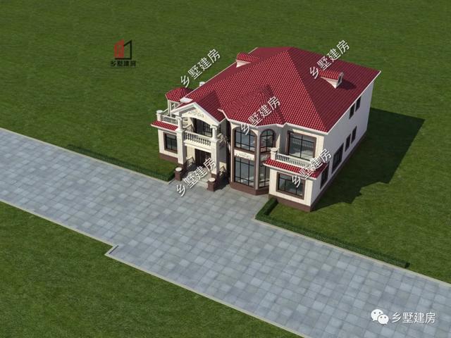 欧式别墅|有宅基地的赶快建！17x16米豪华欧式别墅，内部布局太精巧！