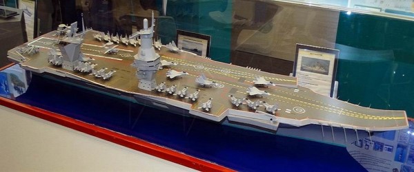 #舰载机#东方大国8万吨核航母模型现身，隐身机成主力，西方感叹已无法阻挡