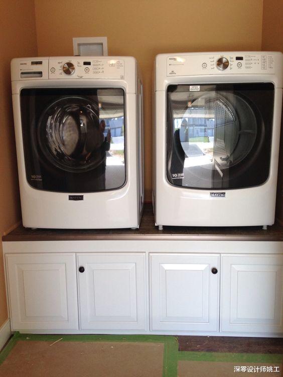 【】洗衣机太矮，顺手砌了个底座，仅仅20公分，拿取衣服是真轻松不少