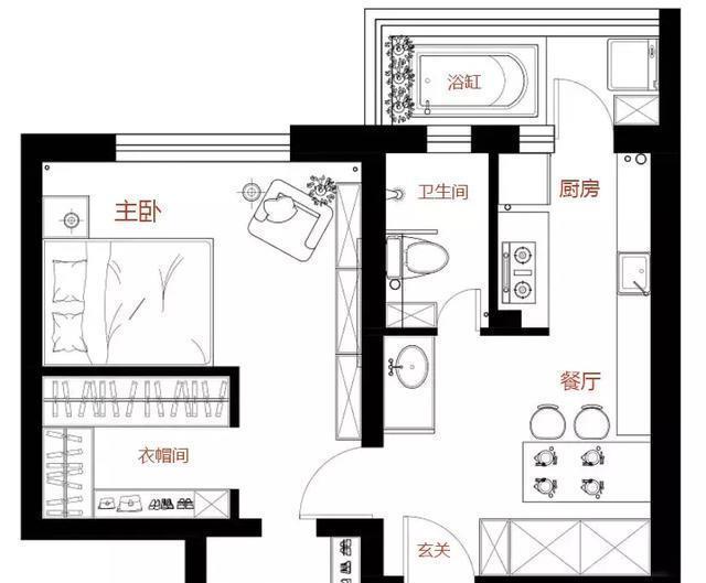 |50平米轻奢公寓超漂亮，改造传统设计，舍弃客厅，整体利用率极高
