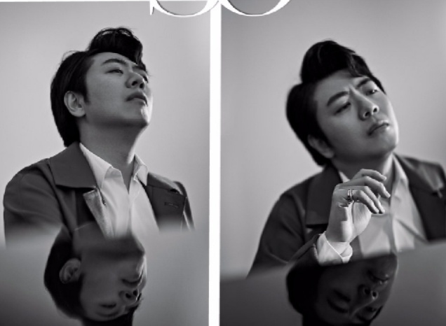 郎朗|朗朗夫妻钢琴大片太动人，吉娜身材比例完美，朗朗动情演奏