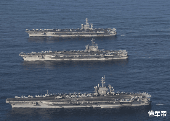 美军■美军3艘航母杀赴西太平洋，遭200多枚导弹锁定，日媒感慨大国今非昔比