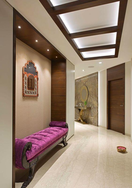 |走廊一定要吊顶吗？这样的造型设计再搭配灯饰，美观又不压抑