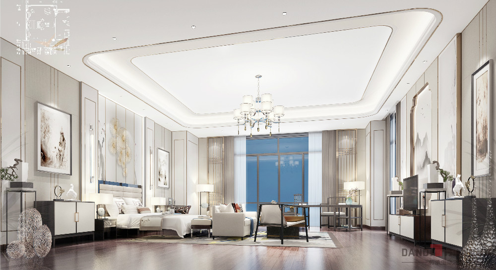 |1400m2新中式风格豪宅设计，装修亮瞎双眼，真的是太豪华了！