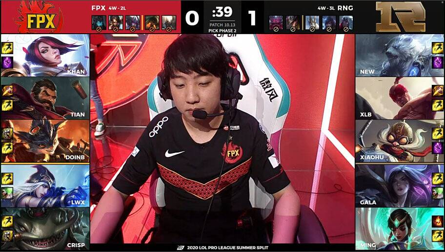 『fpx战队』当我RNG下路菜?FPX越下一次没成功奇迹翻盘,uzi:我的心好痛