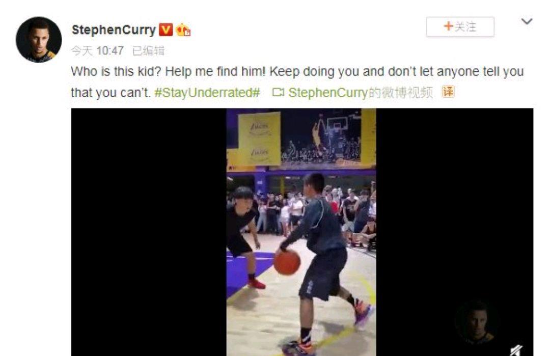 「斯蒂芬·库里」独臂篮球少年火到国外！库里正在寻找他！库里或将帮他完成梦想！