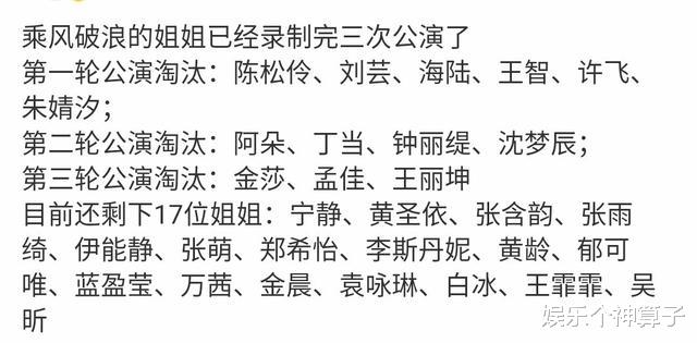万茜|梦佳被淘汰？《乘风破浪的姐姐》第三轮公演结果曝光，万茜组全员晋级