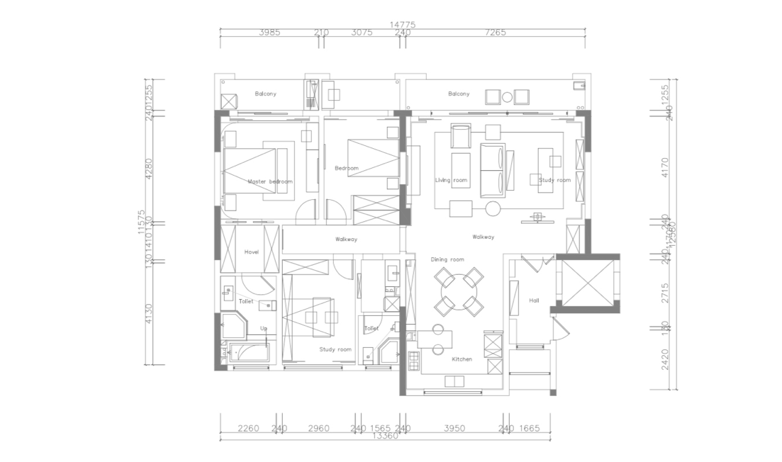 ##168㎡两室一厅，最美禅意新中式，原木风的客厅，诗意又实用