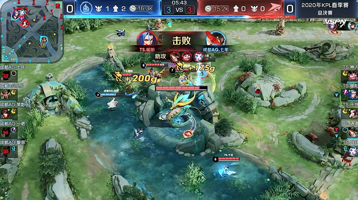 [ag战队]AG被TS翻盘，“钻石局辅助”出奇制胜，解说：蔡文姬出装是人？