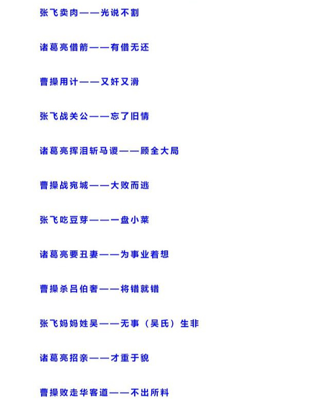 四大名著■四大名著中的歇后语，太齐全了，快点为孩子存起来吧！