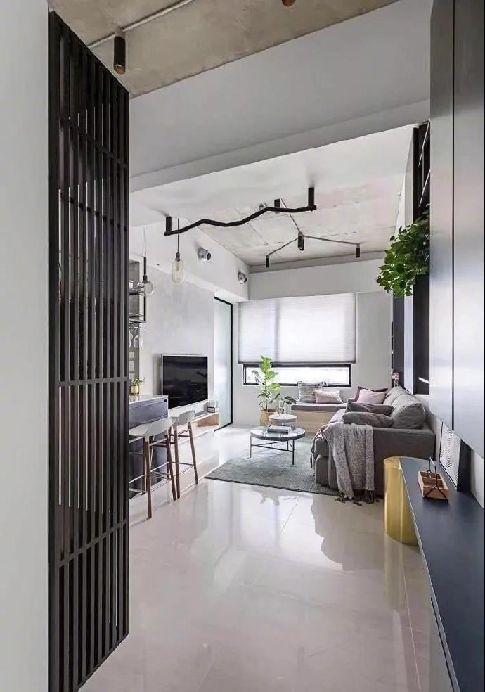 |54平小户型硬是挤出二居室,布局紧凑,设计时尚,太赞了!