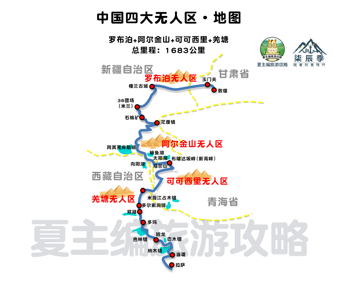 【塔里木盆地】最实用的川藏、甘南、川西、新疆旅游地图，自驾专用，高清珍藏版