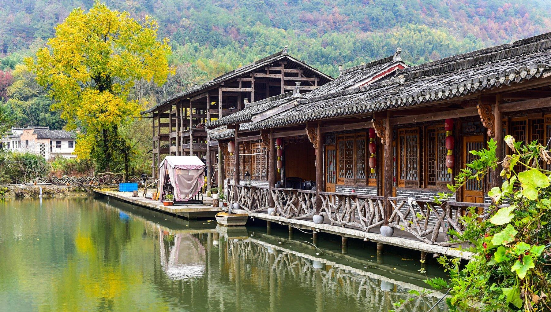 宏村|距宏村不到3公里,隐藏这般绝美山村,诠释了世外桃源的定义!