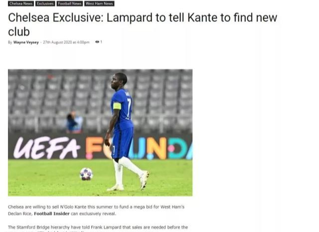 恩戈洛·坎特|前世界第一后腰进入转会市场，6000万欧价格，曼联接手合适吗